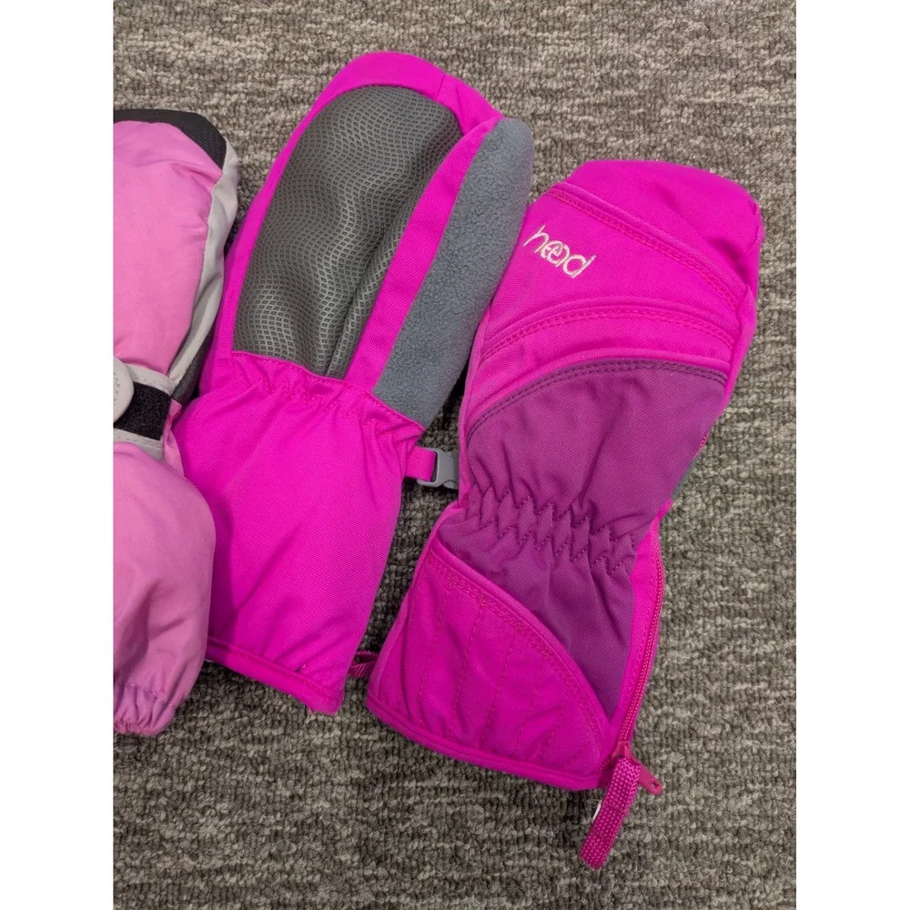 Kids Gordini DriMax‎ and Head Winter Mittens Bundle Pink Purple 2 Pairs